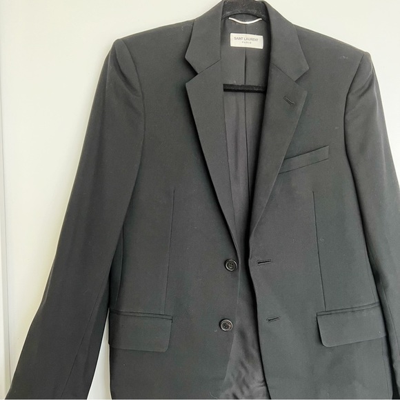 Saint Laurent YSL Black Blazer Classic Jacket - Picture 3 of 12